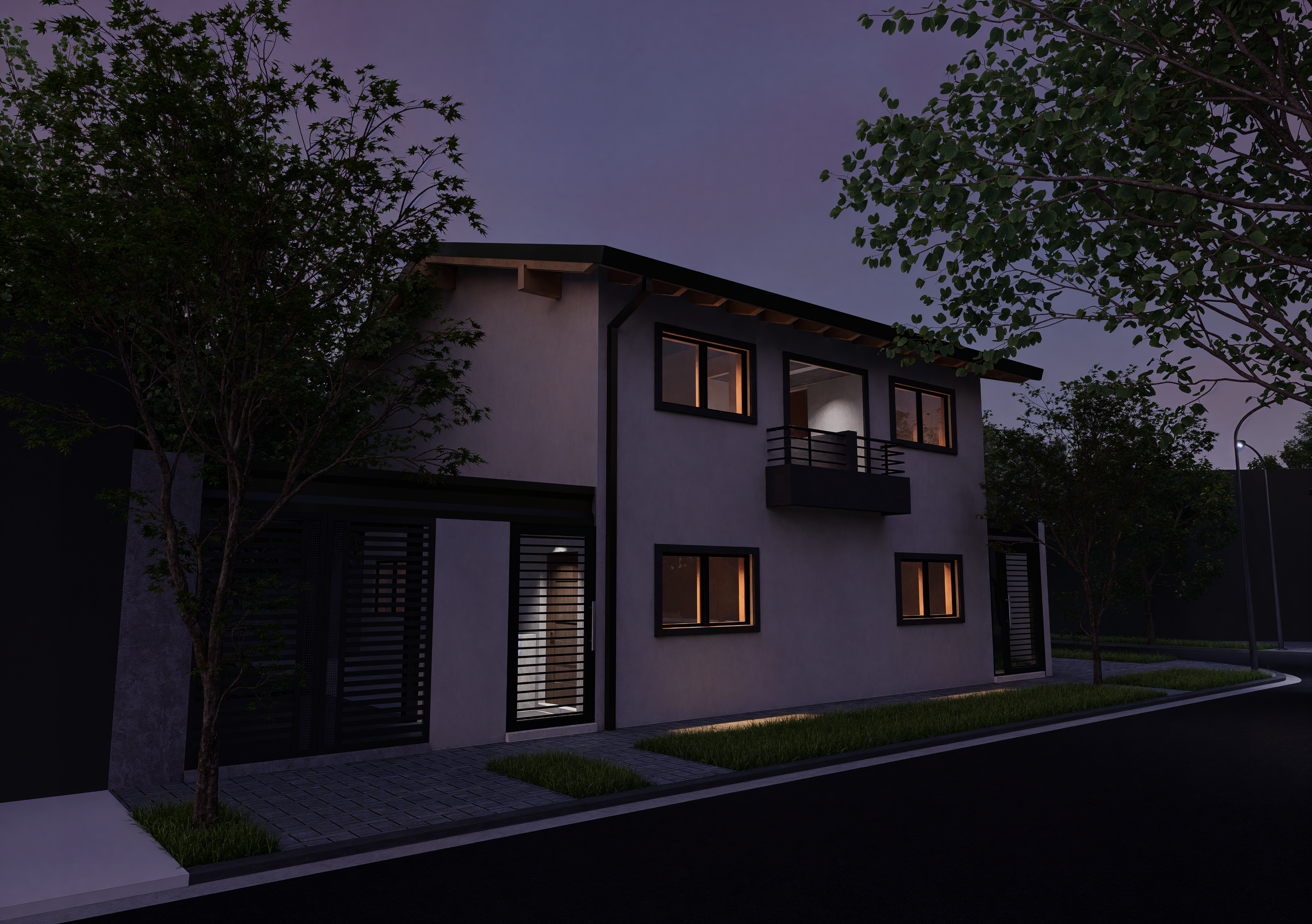 Proyecto G — render nocturno