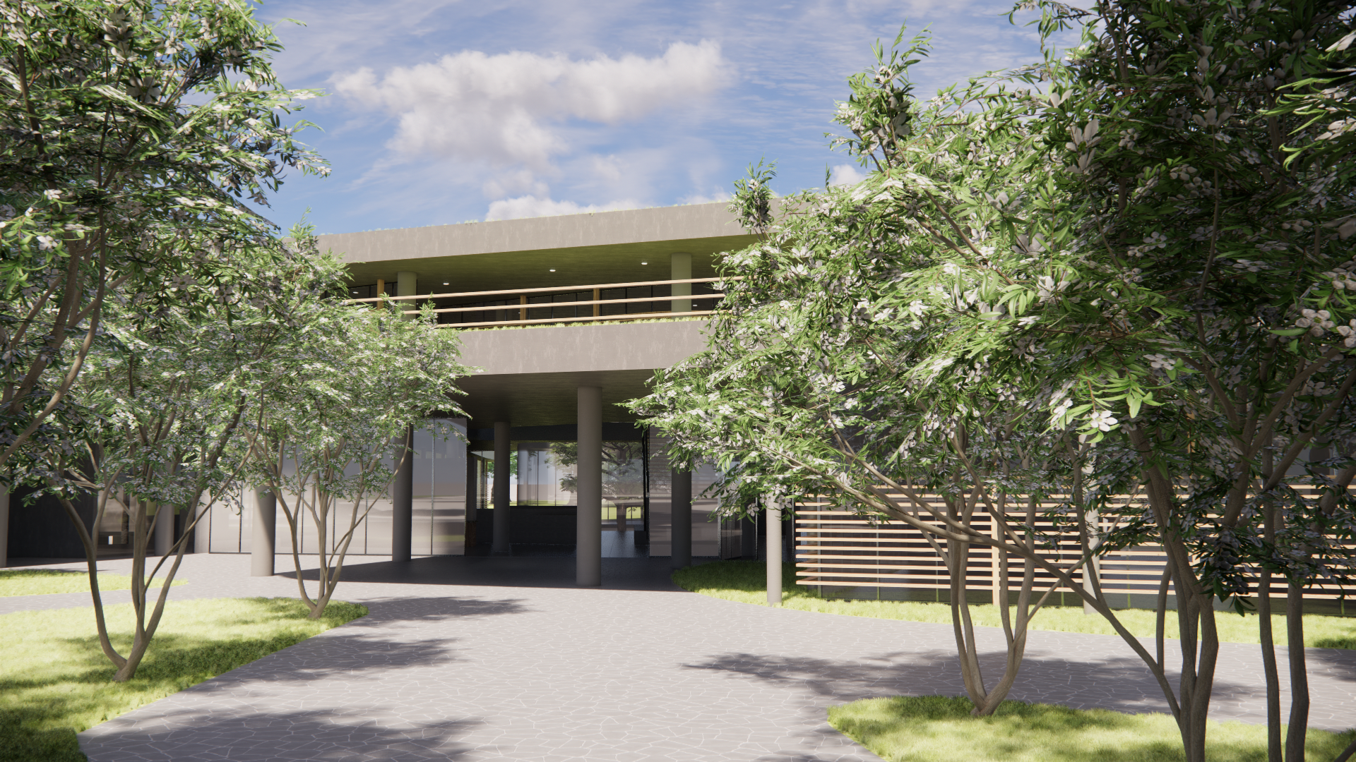 Hospital de Rehabilitación — vista exterior